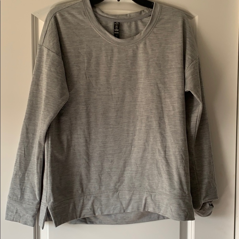 Fleece lined long sleeve shirt
